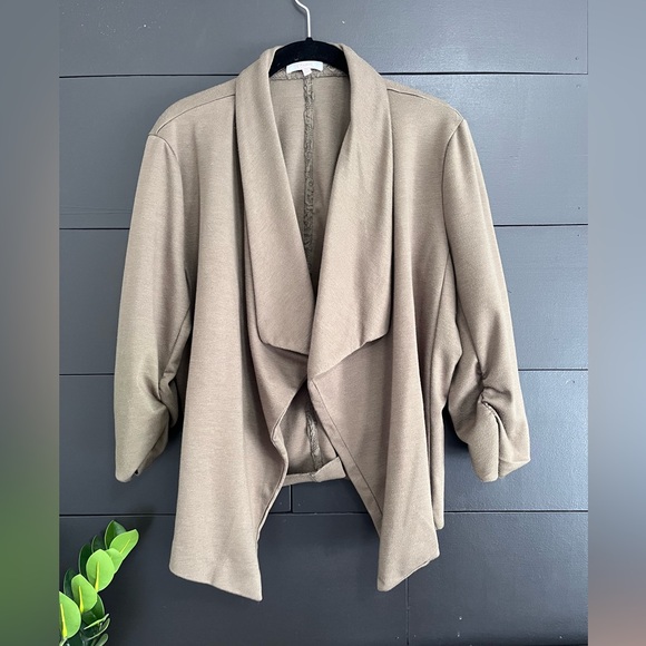 CANDIE’S Olive Green Dressy Cardigan Cover Up. Women’s Size XL. EUC - Picture 1 of 5